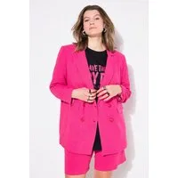 Studio Untold Blusenblazer Leinenmix-Blazer Loose Fit Doppelreiher