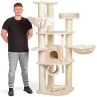 Canadian Cat Company Kratzbaum Dawson, beige, ca. 64 x 155 x 182 cm