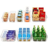 Lifewit Schubladenbox 8er-Set Kühlschrank-Organizer aus klarem Kunststoff, (8-St), handhaben
