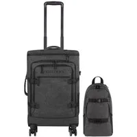 normani Reisetasche, Handgepäck Trolley Set mit Backpack