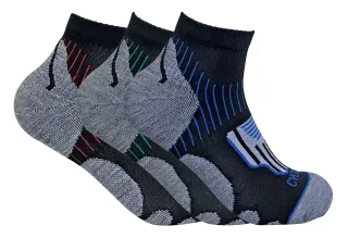 3 Paar Herren atmungsaktiv Anti Blister Sport Knöchel Socken für Achilles - HPCM