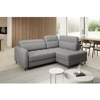 Myhomelando Ecksofa Lalea, kleines Sofa L-Form, Schlaffunktion & Bettkasten, 208x160cm, Kleines Ecksofa L-Form mit Schlaffunktion und Bettkasten