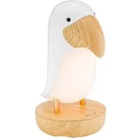Rabbit & Friends LED Nachtlicht Vogel Lampe mit Lautsprecher (weiß), LED fest integriert