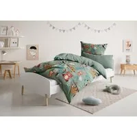 OTTO home Kinderbettwäsche CUDDLEE, Renforcé, 2 teilig, in vielen Designs: Dino,Einhorn,Weltraum,Baustelle,Herz,Trecker,Safari