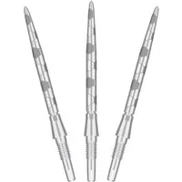 TARGET DARTS Dartpfeil 2 Set Swiss Point Storm Steel, Onyx (6 Stück) 30 MM  Silber