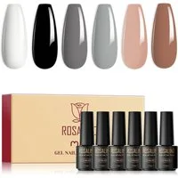 KINSI Nagellack-Set Starter Gel-Nagellack Set mit 6 Farben – Ideal für Anfänger, Perfekte Geschenkidee