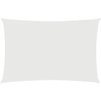 vidaXL Sonnensegel Sonnensegel Oxford-Gewebe Rechteckig 2x4 m Weiß, (1-tlg)
