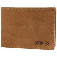MOKIES Geldbörse Herren Portemonnaie G305 Nappa (querformat), 100% Echt-Leder, RFID-Schutz, Nappa-Leder, GESCHENKBOX