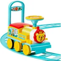 COSTWAY Spielzeug-Eisenbahn 6V Kinder Modelleisenbahn