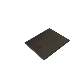 KLUDI-TERRA Duschwanne 80 x 100 H3 cm Abflussabdeckung inklusive Mattschwarz 08DW0839