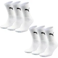 PUMA Sportsocken Bequeme Performancesocken aus Baumwollmischung (6-Paar) Strümpfe für Damen & Herren, Größe 35-38