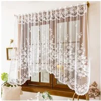 M&W DAS DESIGN Vorhang Modern Gardinen kurz Lace curtains