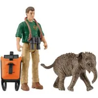 Schleich® Spielfigur POCKET SET, Forscher auf Exkursion (81476), (5-tlg)