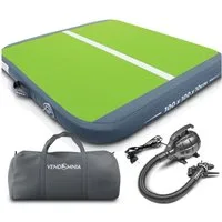 VENDOMNIA Gymnastikmatte AIRTRACK - Fitness Sport 1/2/3/4/5/6/7/8m Farbwahl (elektrische Luftpumpe aufblasbar PVC Dicke:10/20cm), Tumbling Tracking Gymnastik Yoga Air Track Matte