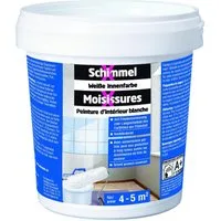baufan® Wandfarbe SchimmelX Weiße Innenfarbe lösungsmittelfrei 750ml Anti Pilzbefall