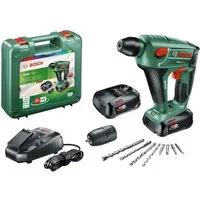 Bosch Home & Garden Akku-Bohrhammer Uneo Maxx, max. 900 U/min, (Set), inkl. 2 Akkus, Ladegerät, Koffer