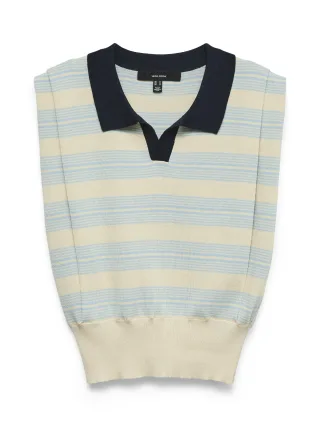 VERO MODA - VMMUSIC SL POLONECK PULLOVER Navy Blazer - Gr. - S