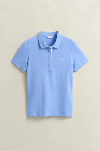 GANT - Kontrast Piqué Poloshirt hydrangea blue - Gr. - M