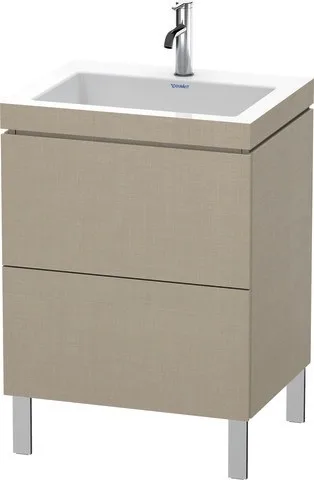 Duravit L-Cube c-bonded Set bodenstehend Leinen Hochglanz 600x480x698 mm - LC6936O7575 LC6936O7575