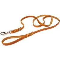 CopcoPet Hundeleine Fettlederleine mit Handschlaufe, Leder