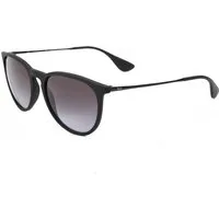 Ray-Ban Sonnenbrille Ray-Ban Erika RB4171 622/8G Rubber Black Light Grey Dark Grey