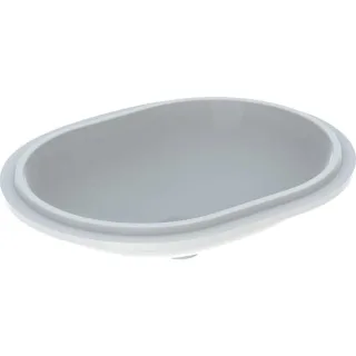 Geberit VariForm Unterbau-Waschtisch, elliptisch 61x46cm, ohne Hahnloch, ohne Überlauf, KeraTect, 50 500759002