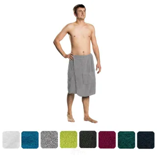 Lanudo? Herren Saunakilt Pure Line S/M Silber