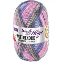 Woolly Hugs Woolly Hugs WELTREKORD Sockenwolle 4-fach 100 g Häkelwolle, 420 m (Offizielles Woolly Hugs Weltrekord-Sockengarn), 100 g