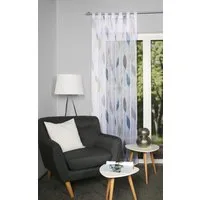 HOME WOHNIDEEN Gardine PAOLO (1 St), Schlaufen, halbtransparent, Voile, halbtransparent