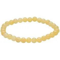 Lebensquelle Plus Armband Orangencalcit Kugelarmband, 6 mm