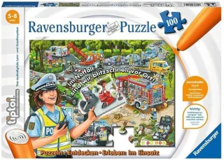 Ravensburger tiptoi Puzzle 00554 - Im Einsatz [100 Teile]