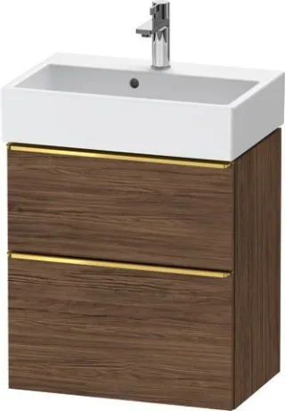 Duravit D-Neo Waschtischunterbau wandhängend Nussbaum dunkel Matt 584x372x625 mm - DE4329034210000 DE4329034210000