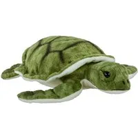 Teddys Rothenburg Kuscheltier Schildkröte liegend 35 cm grün Plüschtier Stoffschildkröte (Stoffschildkröte Plüschschildkröte, Plüschschildkröte, Stofftier, Wassertier)