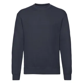 Fruit of the Loom - "Classic" Sweatshirt für Herren angesetzte Ärmel (Dunkelmarineblau)