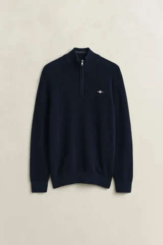 GANT - Troyer aus strukturierter Baumwolle Blau - Gr. - L