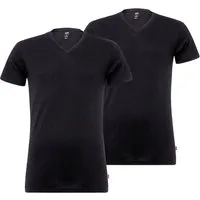 Levi's® T-Shirt (2er-Pack) V-Ausschnitt, Kurzarm, Cotton-Mix, elastisch