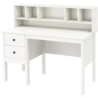 COSTWAY Schreibtisch, mit 2 Schubladen & 5 Fächern, bis 95kg, 120x60x110cm
