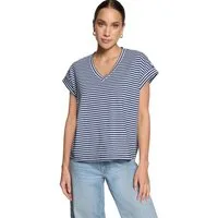 Zero Kurzarmshirt Damen mit V-Ausschnitt (1-tlg) Material