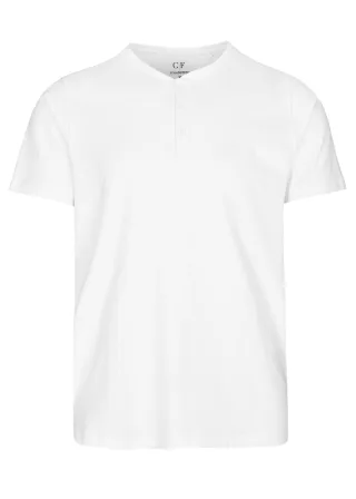 COMMANDER Finest Clothing - Henley-Shirt 1/2 clean white - Gr. - XXL
