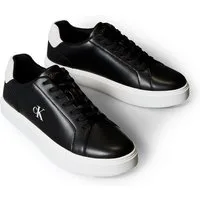 Calvin Klein Jeans CLASSIC CUPSOLE LACEUP LTH Sneaker Schnürschuh, Freizeitschuh mit Fersenbesatz und seitlichem CK-Logo