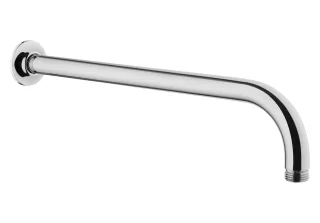 VitrA Universal Wandarm für Duschkopf mit 90 Grad Bogen Länge 35 cm mit Anschluss G Chrom,A45652 A45652