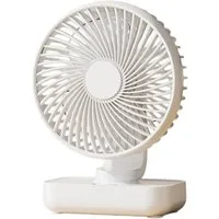Minicloss Tischventilator Tischventilator Automatisch Oszillierend für Büro, Zuhause, Leise 30 dB, USB-C, LED Display, Abnehmbar, 4 Geschwindigkeiten