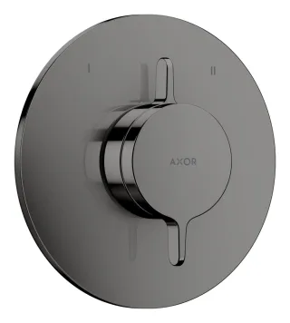 Hansgrohe Mischer Unterputz AXOR One für 2 Verbraucher polished black chrome, 48415330 48415330