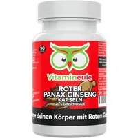 Vitamineule Roter Ginseng Kapseln - 600 mg 8:1 Extrakt - 90 Kapseln
