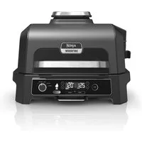 NINJA Elektrogrill Woodfire OG850EU, 1700 W, Outdoor Grill, Smoker und Heißluft-Fritteuse