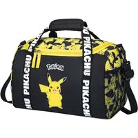 Familando Sporttasche Pokemon Gelb mit Pikachu, Reißverschluss, 12 Liter, Schultergurt, mit Pikachu Design, wasserabweisend