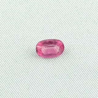 1,10 ct Turmalin Neon Pinker Rubellit Oval Facettierter Edelstein
