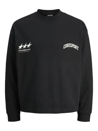 JACK&JONES - JCOSIGNAL SWEAT CREW NECK black - Gr. - XL