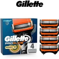 Gillette Rasierklingen ProGlide Power Rasierklingen für Rasierer, 4-tlg., Ersatzklingen für Nassrasierer Herren mit 5-fach Klinge