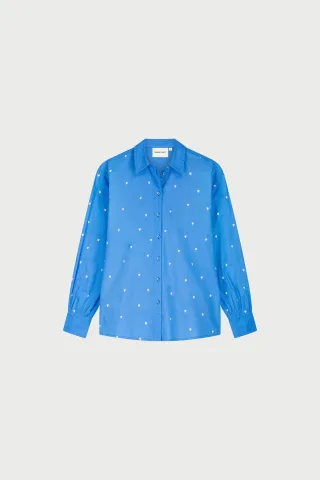 Fabienne Chapot - Dina Blouse marina blue/cosy white - Gr. - 34